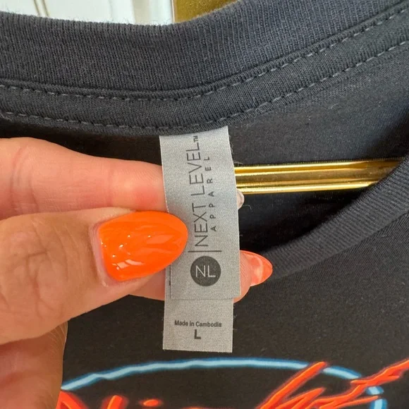 Jon Pardi Night Shift 2016 Concert Tee Large Black Next Level Apparel Tee T9 - Picture 4 of 7